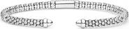 LAGOS Signature Caviar Sterling Silver & 14k Gold Diamond Cuff Bracelet