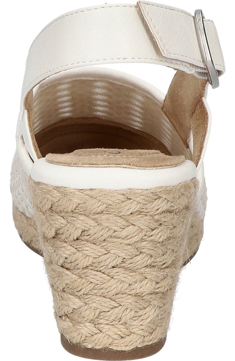 EASY STREET Taffy Slingback Espadrille Wedge Sandal, Alternate, color, White