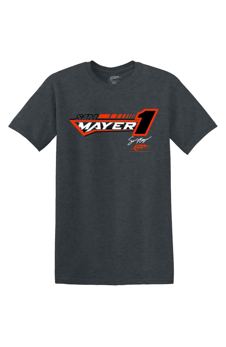 JR MOTORSPORTS OFFICIAL TEAM APPAREL Men's JR Motorsports Official Team Apparel Heather Charcoal Sam Mayer Xtreme T-Shirt, Alternate, color,