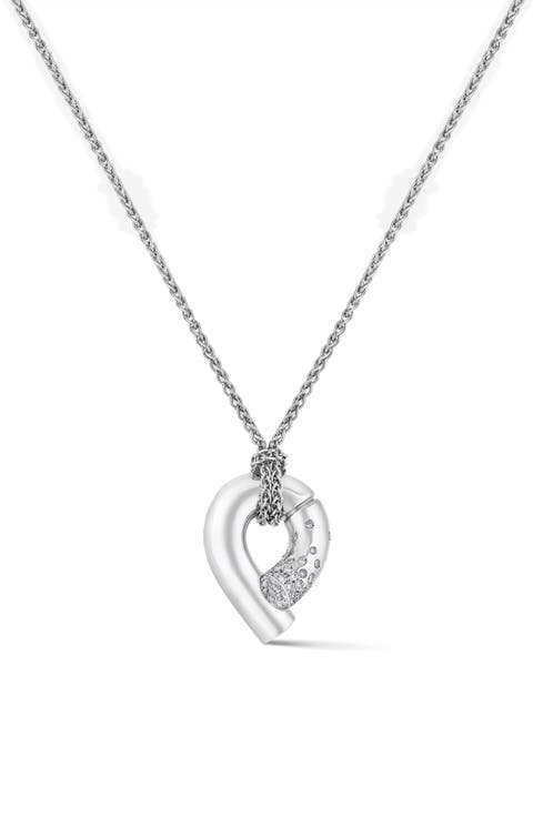 Oera Diamond Pavé Pendant Necklace
