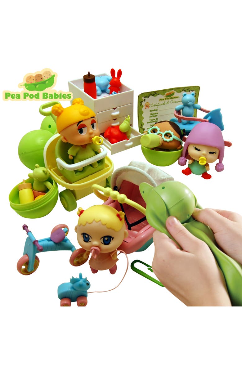 Pea Pod Babies Giant 27 Piece Playset, Mini Dolls, Clothes, Accessories, 3+, Alternate, color, Multicolored