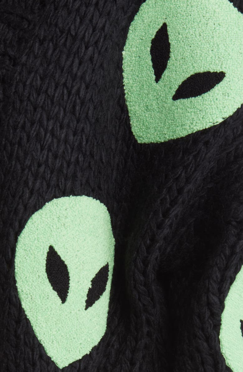 Dressed in Lala Visionary Alien Cardigan, Alternate, color, 