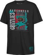 Mitchell & Ness Youth Mitchell & Ness Black Vancouver Grizzlies Hardwood Classics Retro '90s Poster T-Shirt