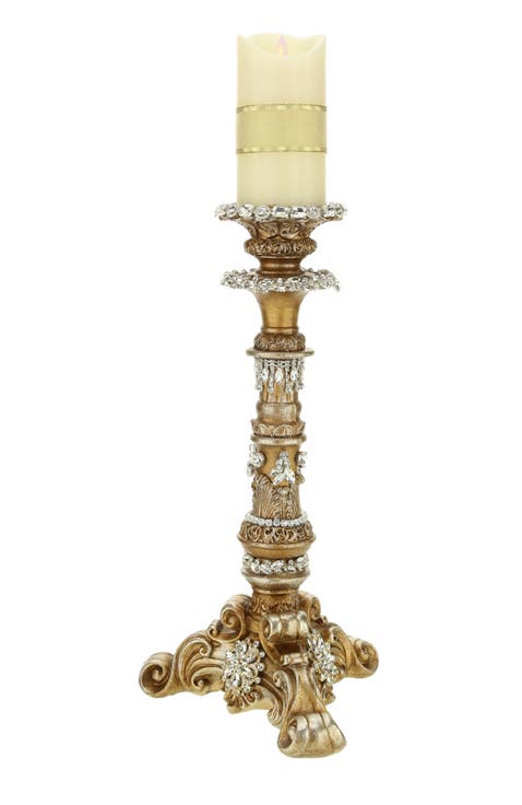 Jeweled Pillar Candleholrder, Small