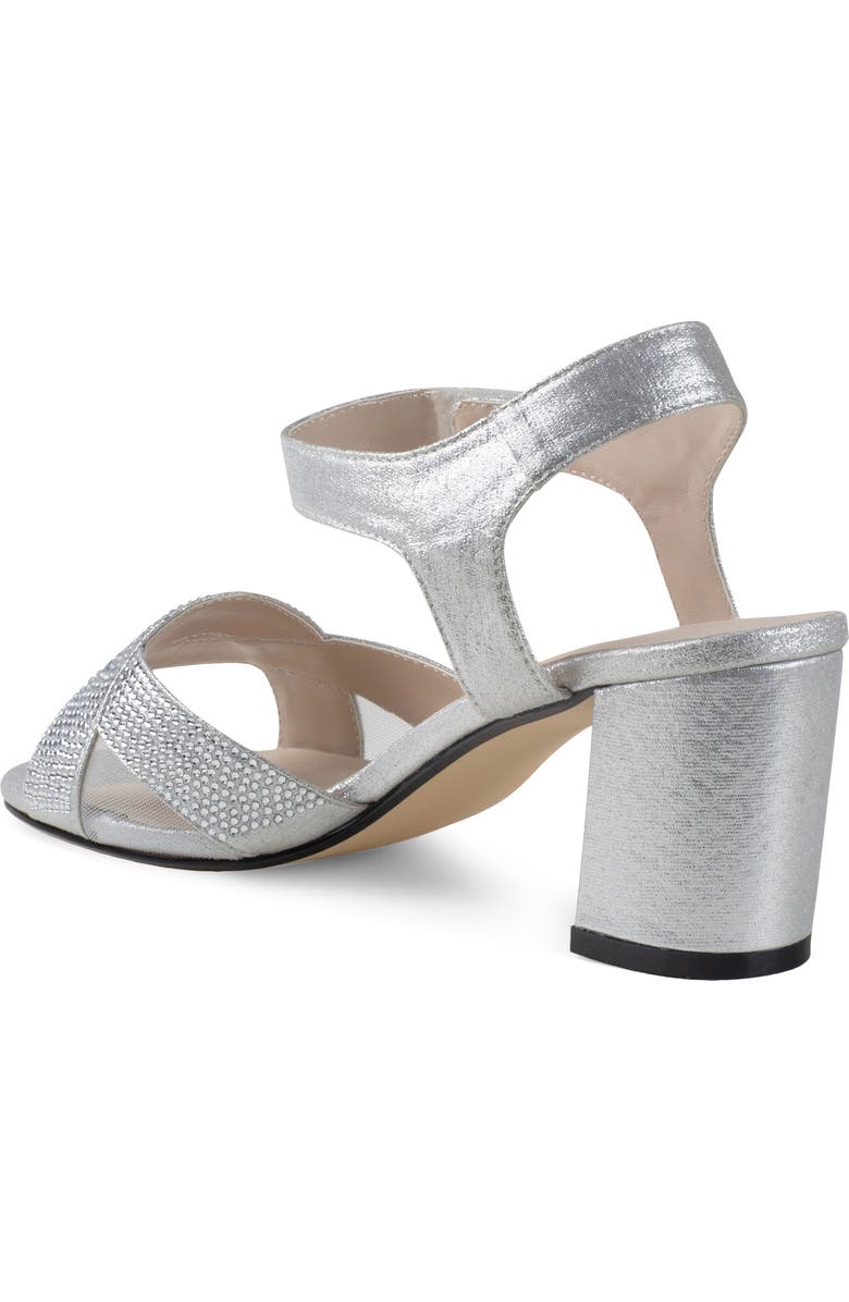 Touch Ups Cam Ankle Strap Sandal, Alternate, color, Silver