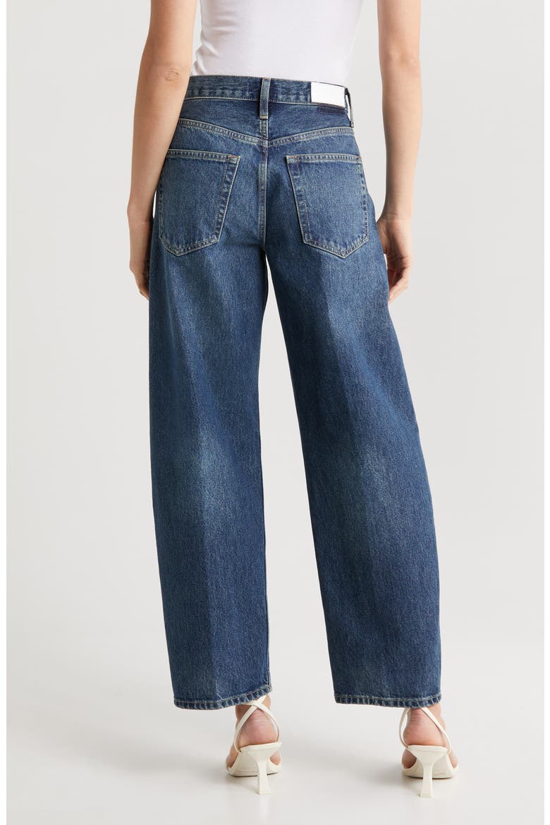 Tapered Wide Leg Jeans, Alternate, color, WHISKEY INDIGO