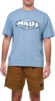 Maui & Sons Diamond Boxy Fit Logo Graphic T-Shirt