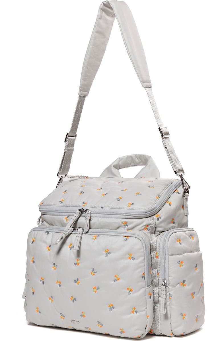 Caraa Large Embroidered Baby Bag, Alternate, color, Dove - Blue