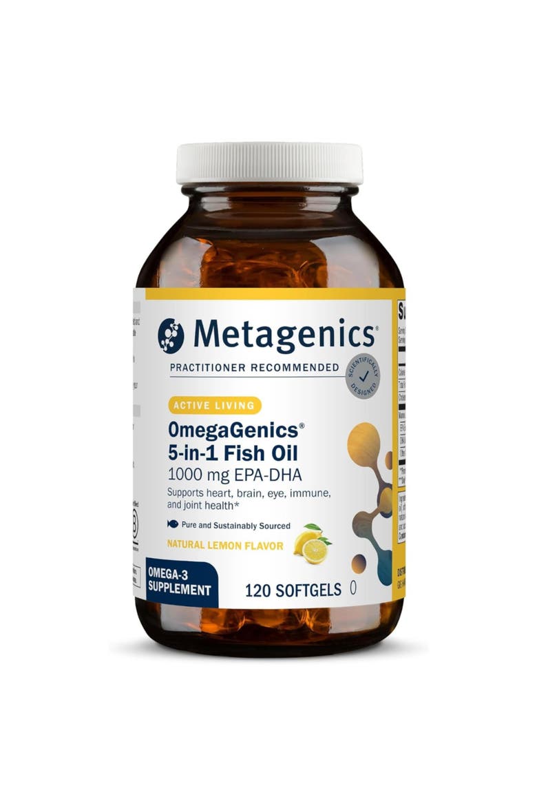 OmegaGenics High Potency Omega-3 Fish Oil Supplement, Main, color, None