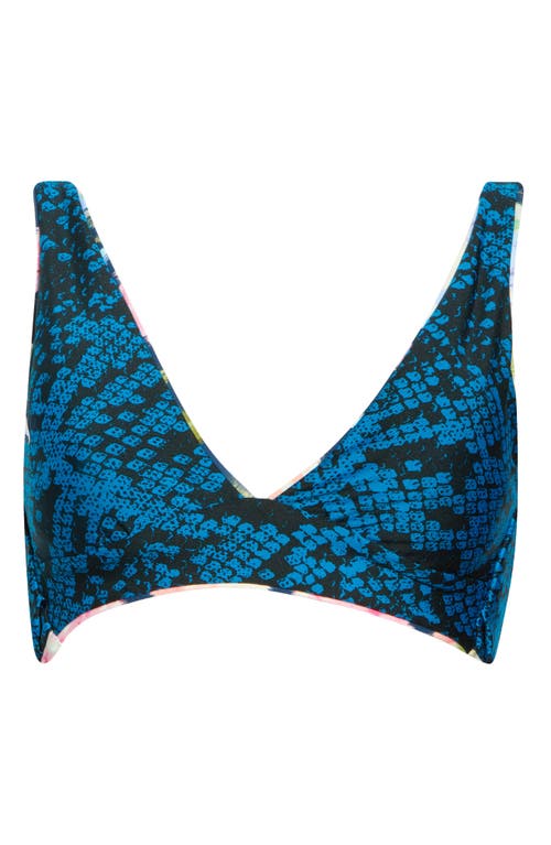 Maaji Allure Reversible Bikini Top In Blue