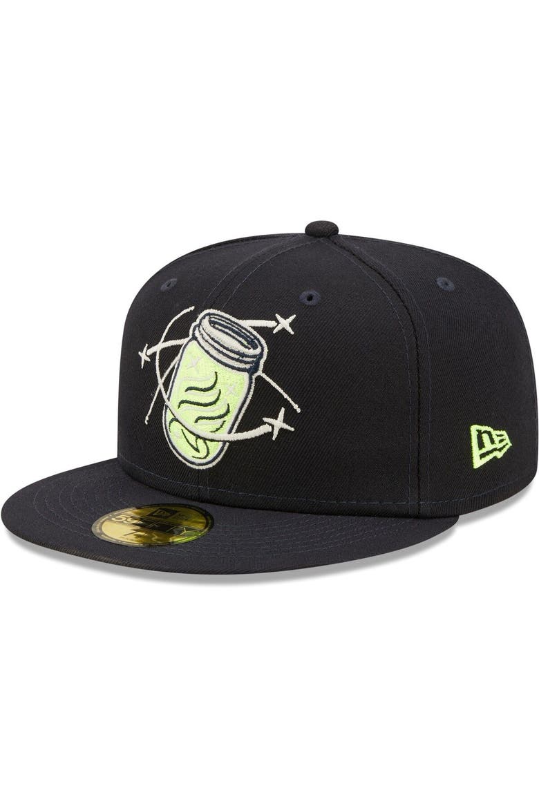 Men's New Era Navy Columbia Fireflies Authentic Collection Team Alternate 59FIFTY Fitted Hat, Main, color, Navy
