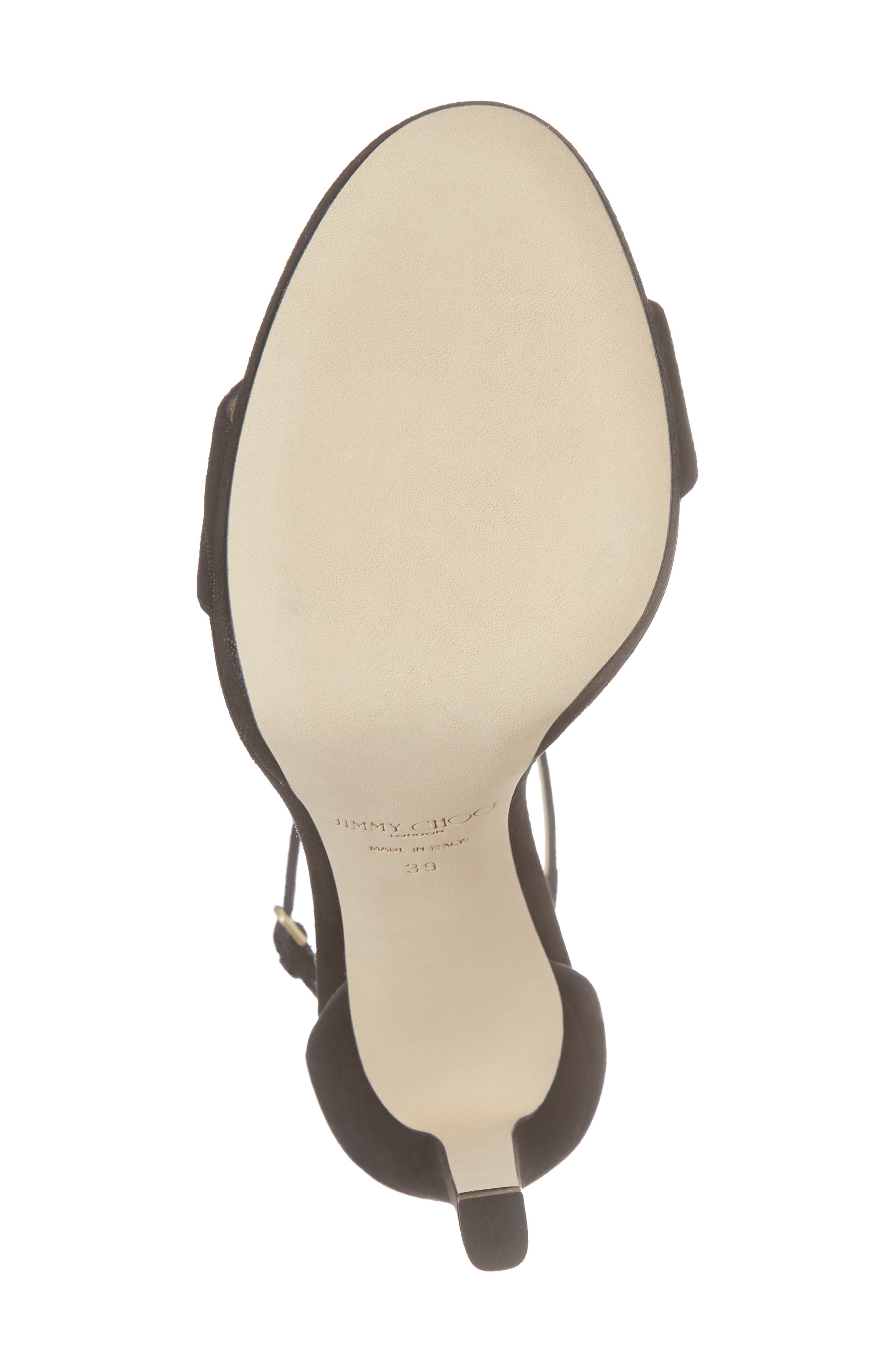 Misty Suede Platform Sandal, Alternate, color, BLACK