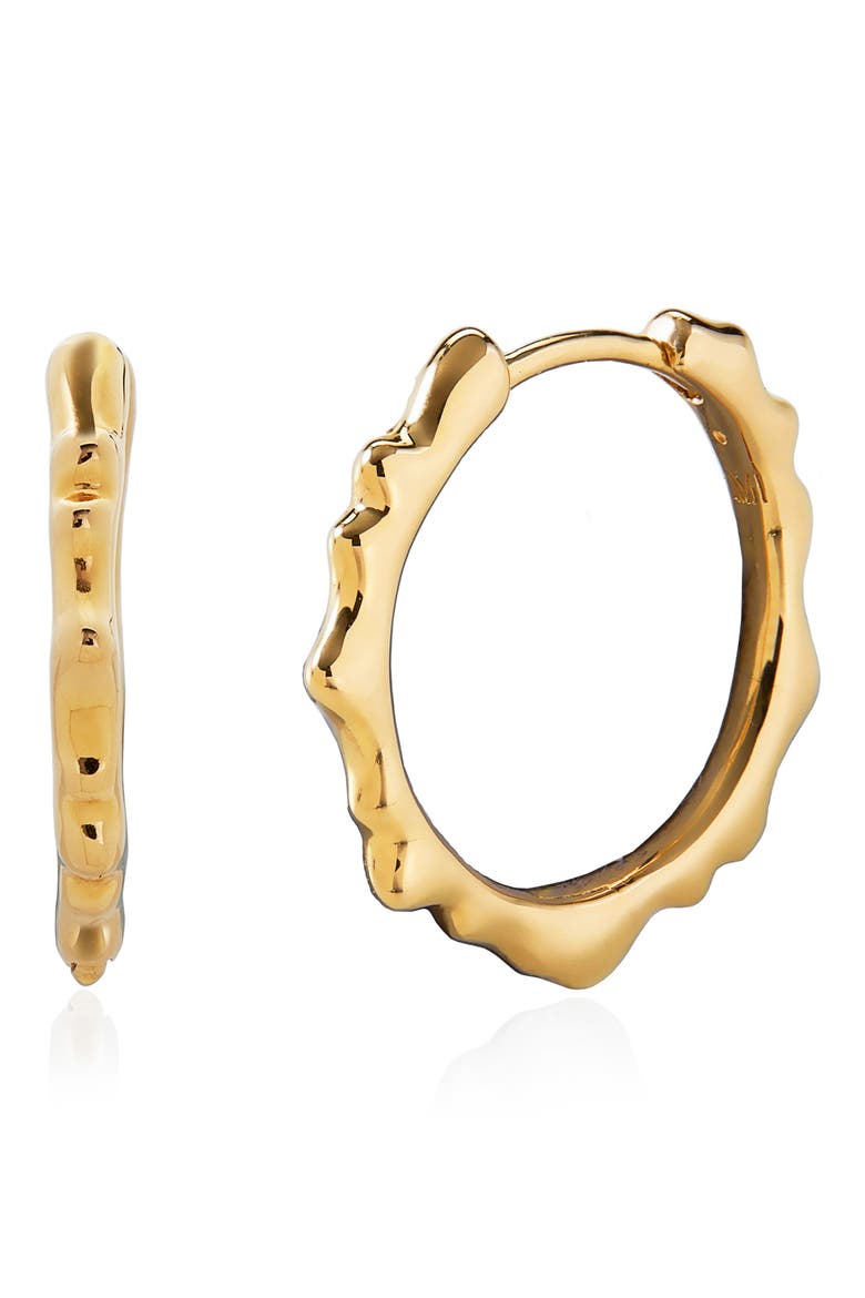 MV Siren™ Muse Small Hoops, Main, color, YELLOW GOLD