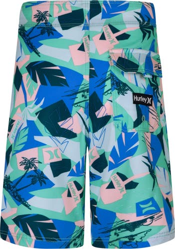 Kids' Retro Resort Board Shorts