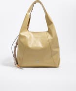 Bimba y Lola Large Leather Paper Shoulder Bag