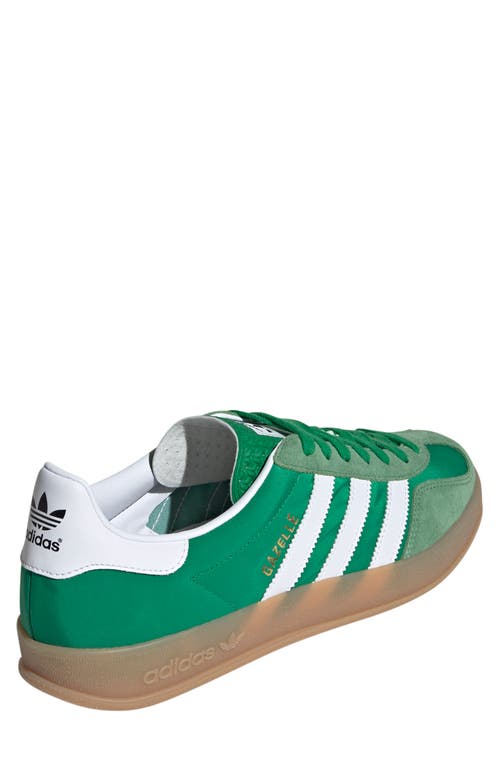 Adidas Originals Low Top Suede Sneakers With Rubber Sole In Green/white/hazy Green