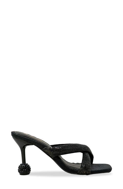 Chase & Chloe Chase And Chloe Rhinestone Cross Strap Sandal