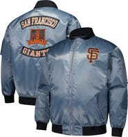 PROFILE Men's Profile Charcoal San Francisco Giants Big & Tall Full-Zip Bomber Jacket