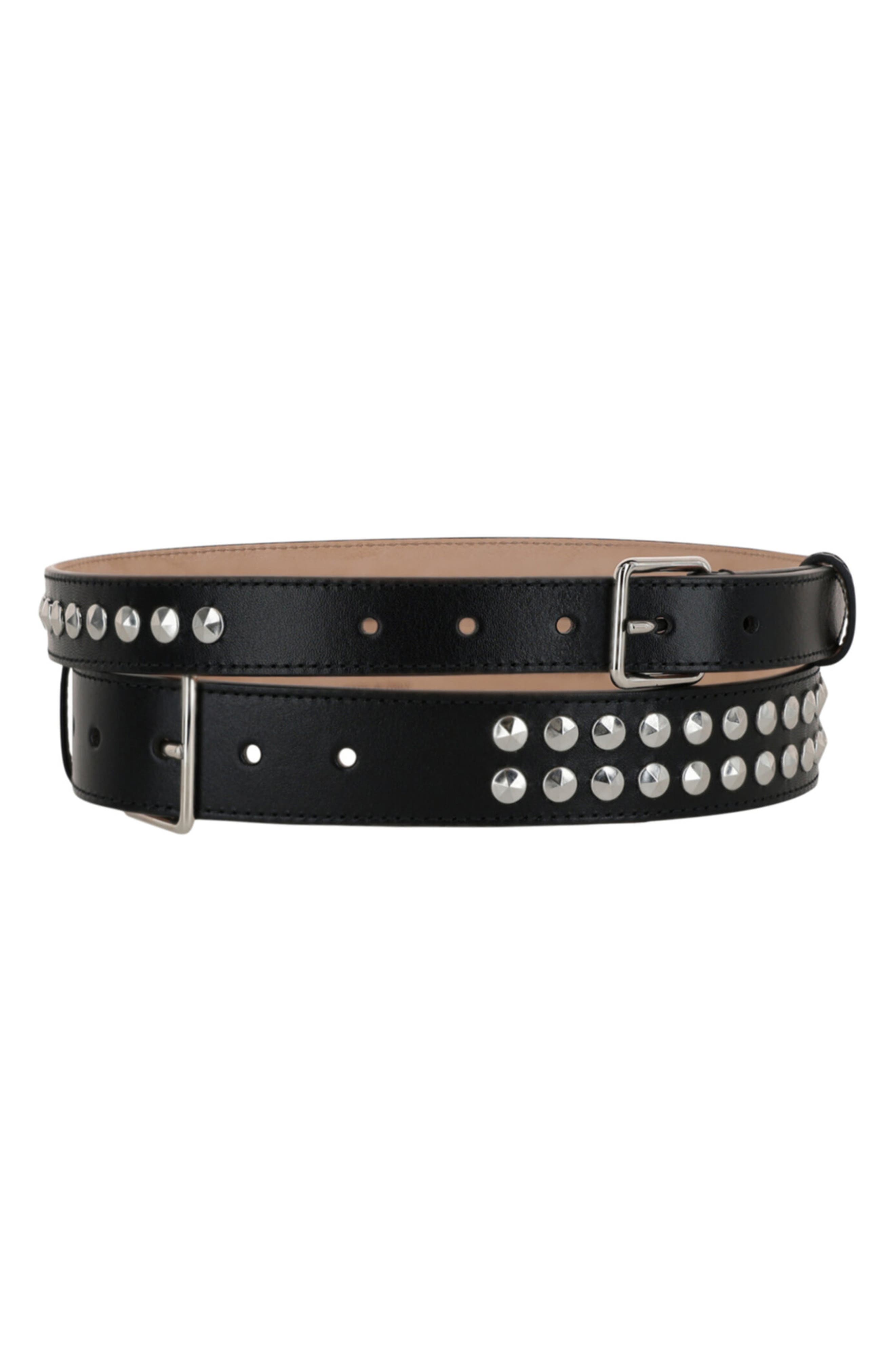 Alexander McQueen Puma Double Studded Leather Belt