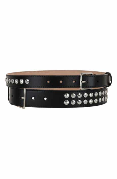Alexander McQueen Puma Double Studded Leather Belt