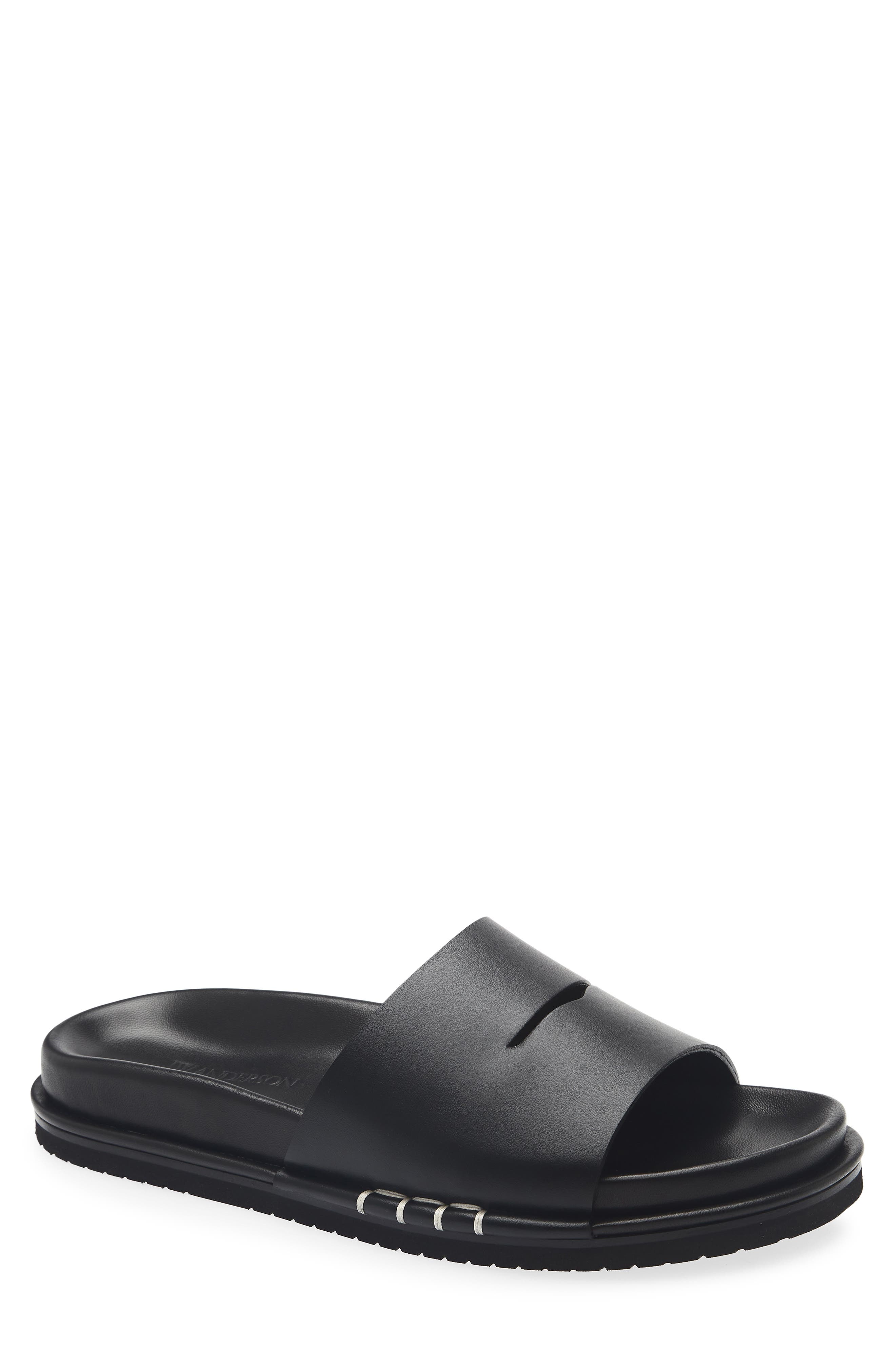 Fussbett Slide Sandal, Main, color, BLACK