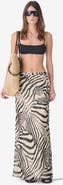 IRO Tilly Zebra Print Maxi Skirt