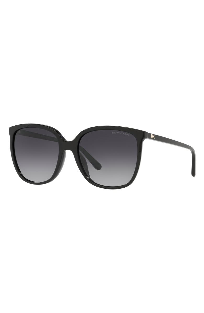 Michael Kors 57mm Gradient Cat Eye Sunglasses, Alternate, color, Black