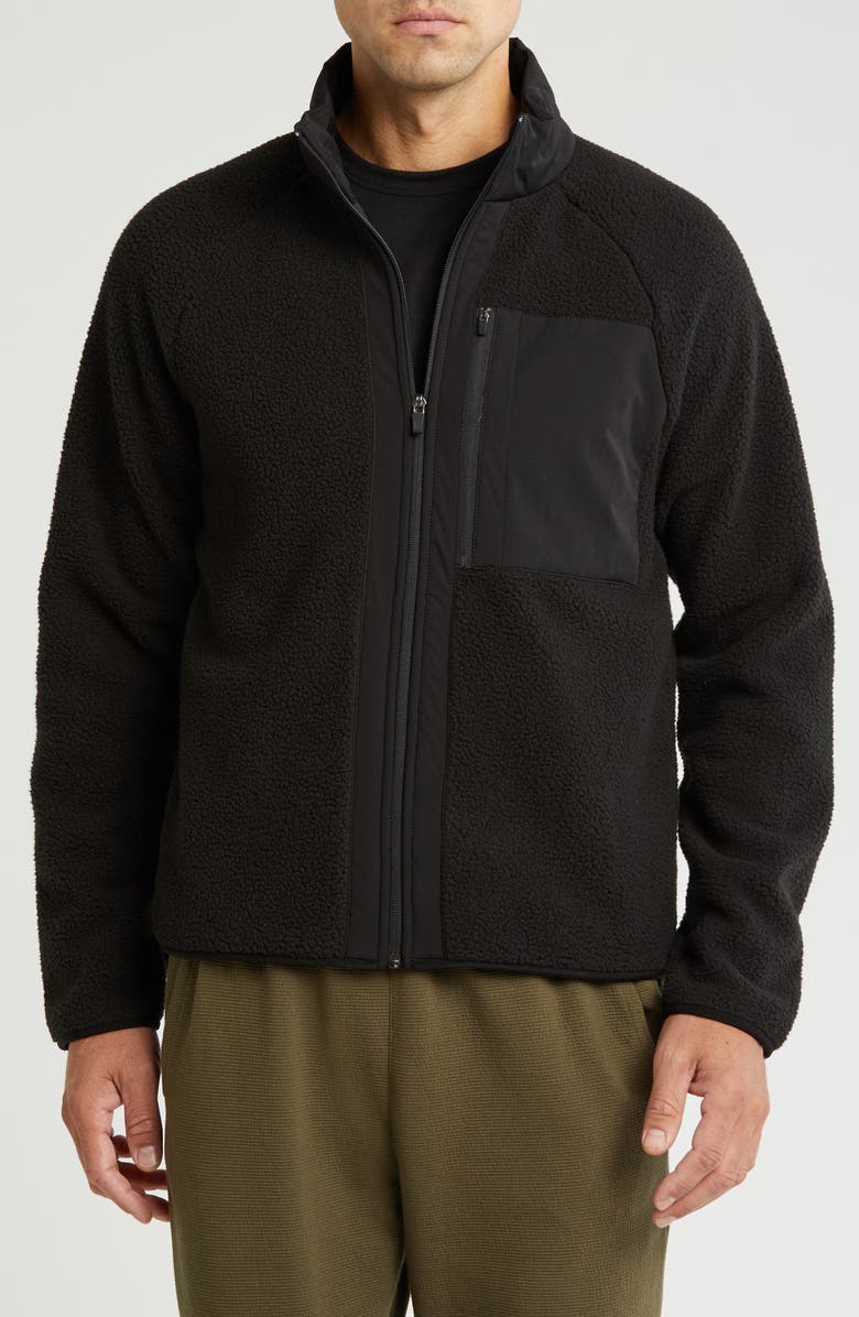 Z by Zella Journey Fleece Jacket, Main, color,