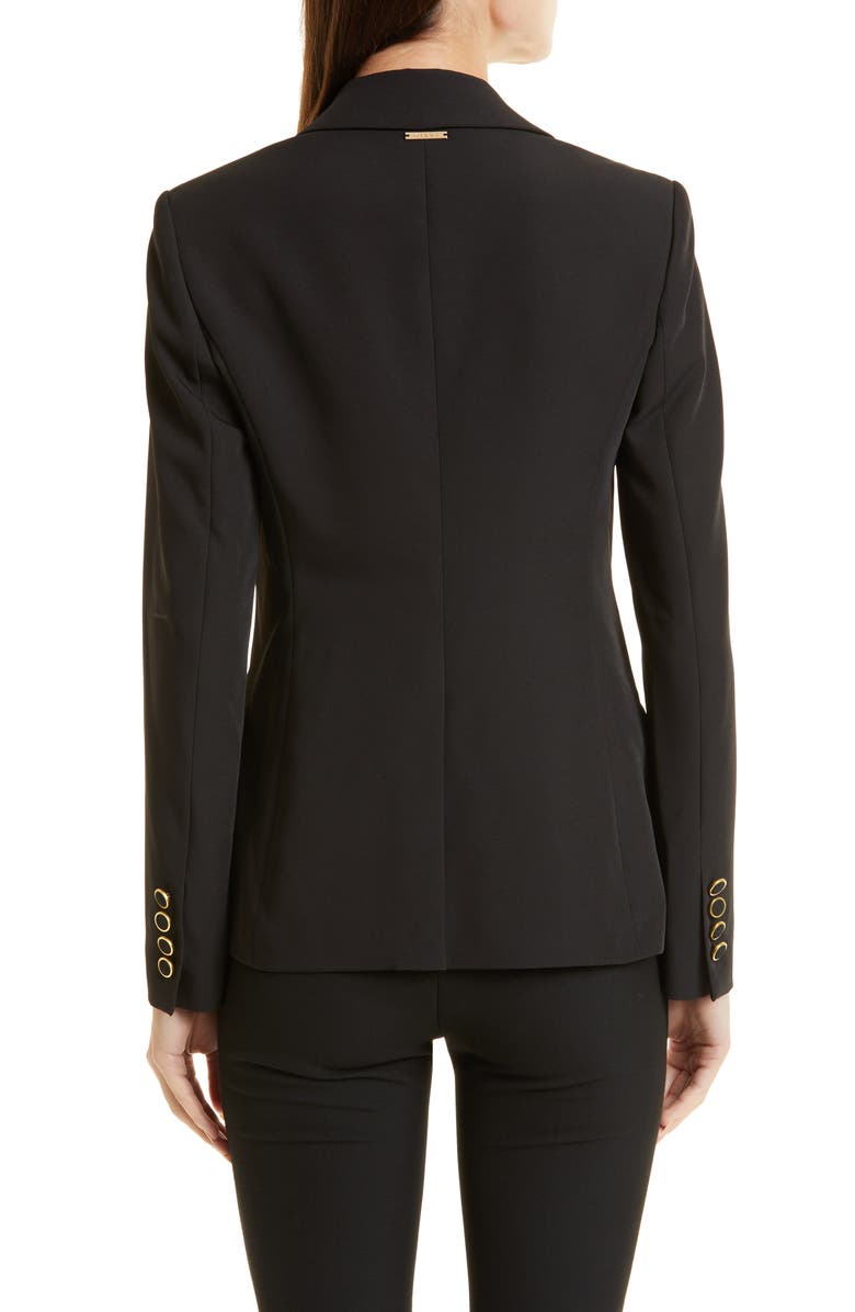 Milly Cady Avery One-Button Blazer, Alternate, color, Black