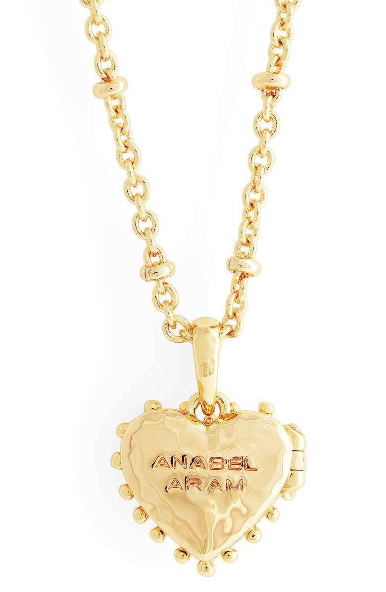 Anabel Aram Jewelry Small Heart Locket Necklace, Alternate, color, Gold