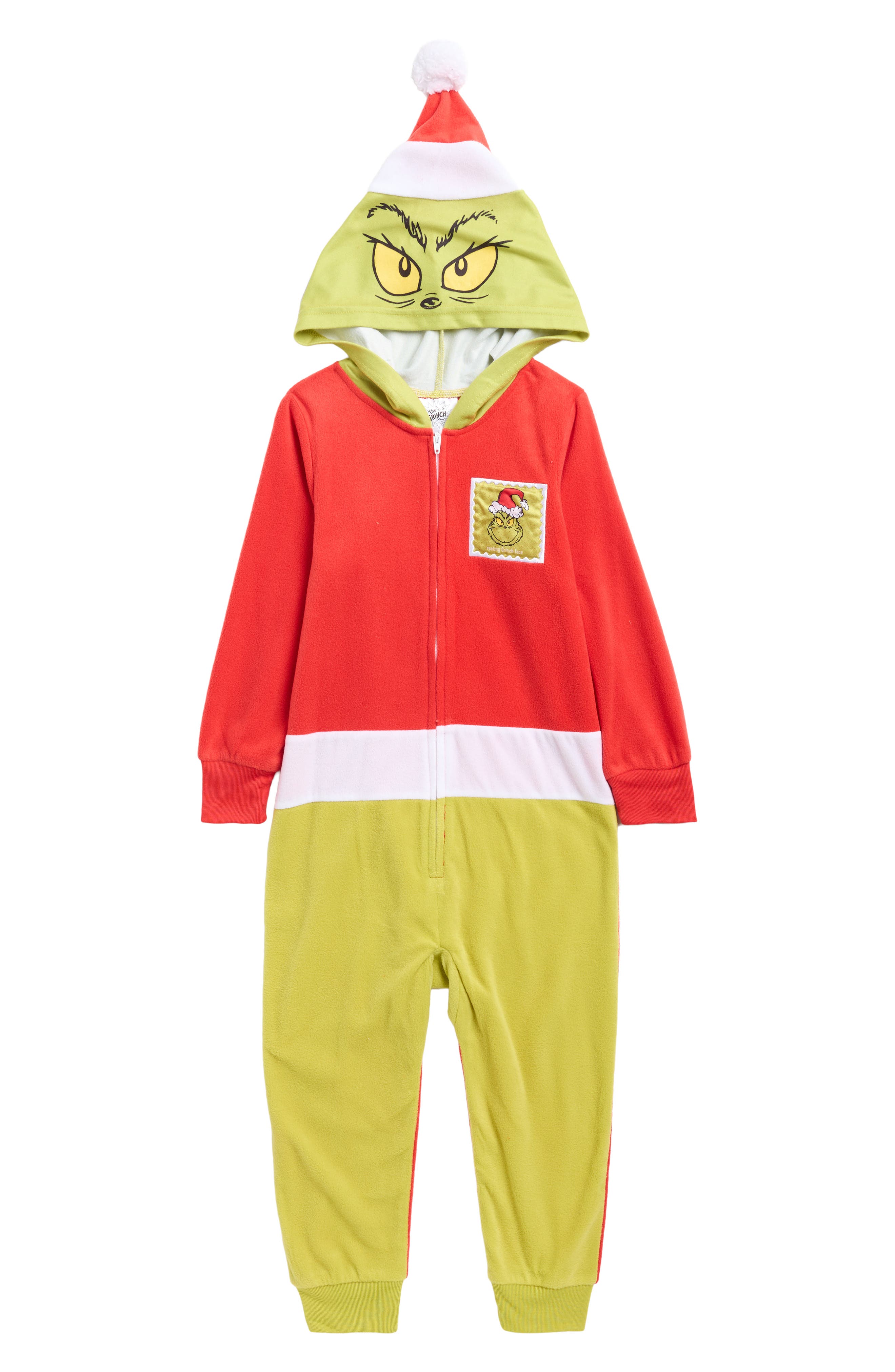 KOMAR Kids' The Grinch One-Piece Pajamas