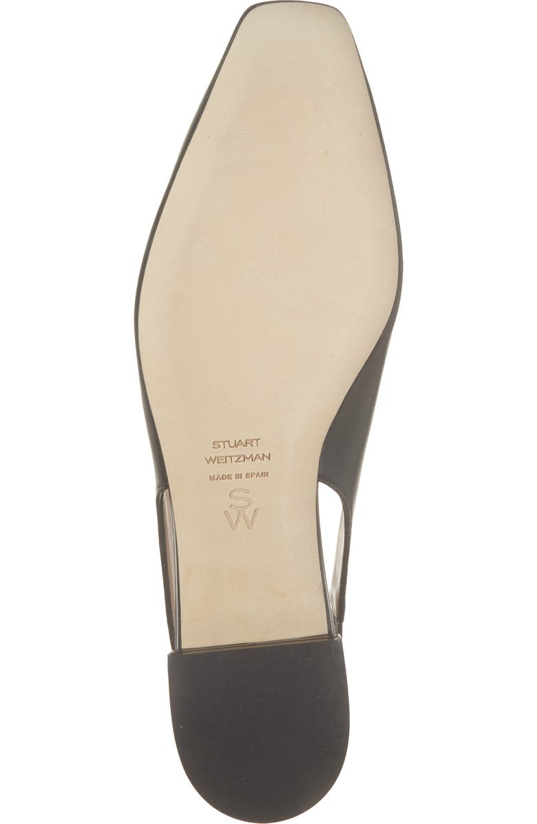 Stuart Weitzman Stassi Slingback Flat, Alternate, color, Black