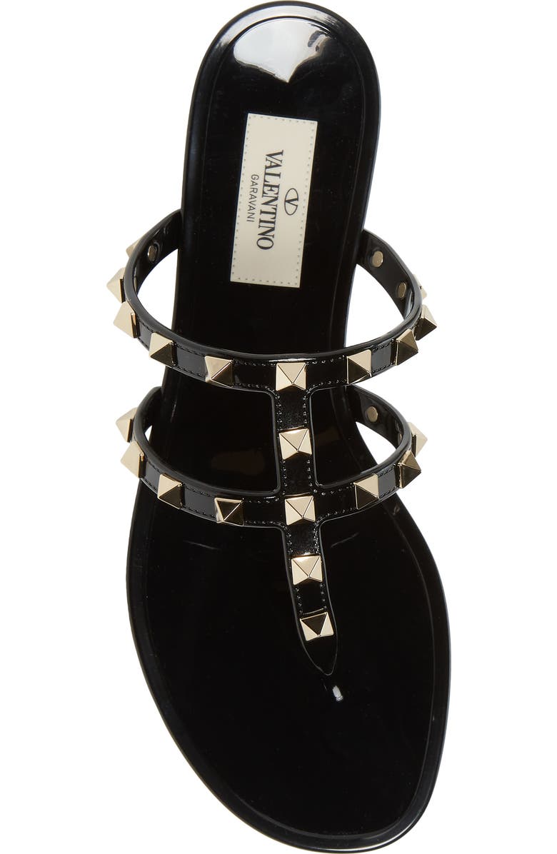 Valentino Garavani Rockstud Jelly Sandal, Alternate, color, 0No Nero