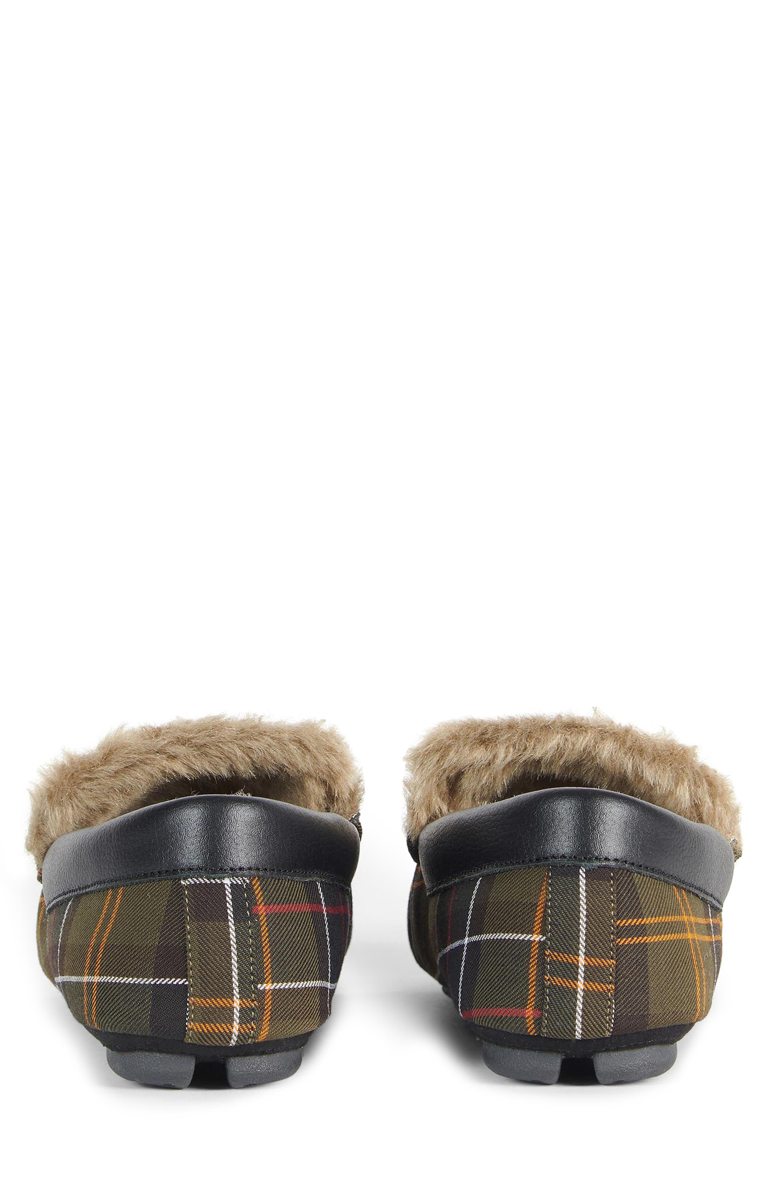 Barbour Monty Faux Fur Lined Slipper, Alternate, color, Recycled Classic Tartan