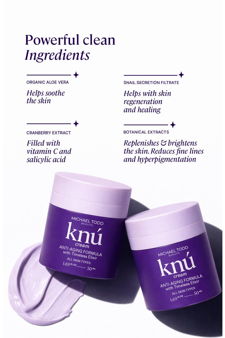 KNU Anti-aging Cream, Alternate, color, Shade between blue and red.