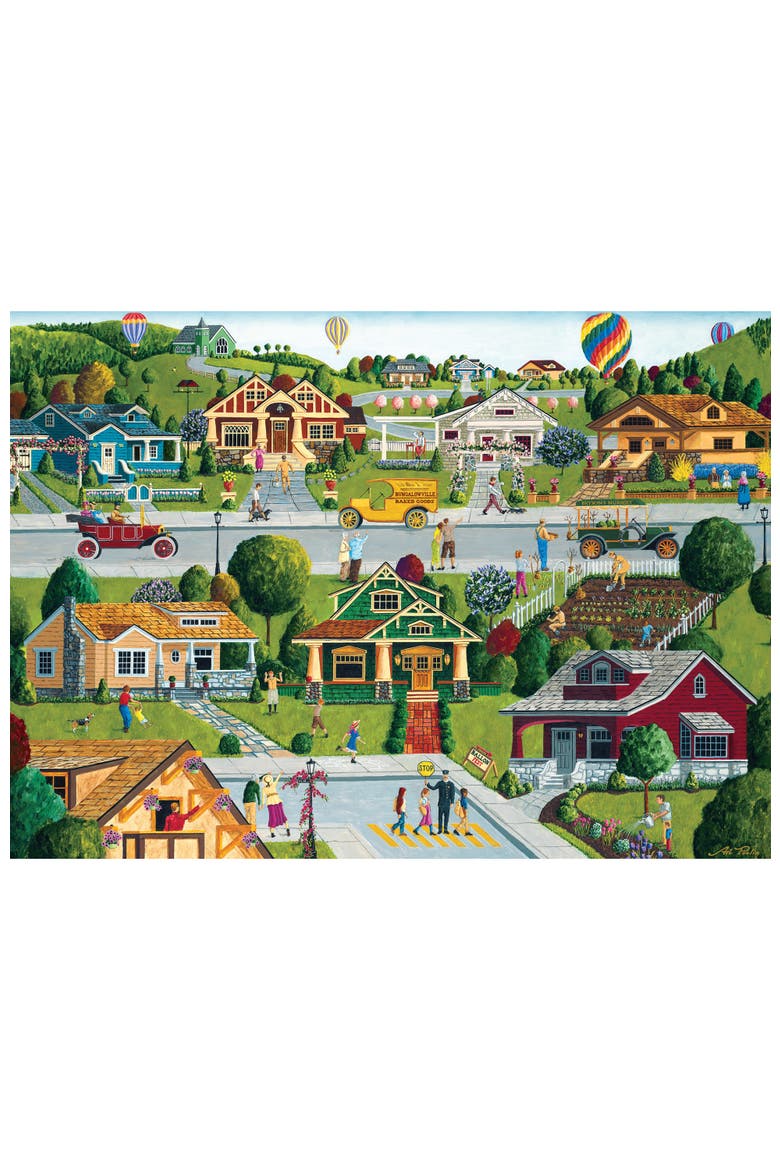 Bungalowville 1000 Piece Jigsaw Puzzle, Alternate, color, Multicolor