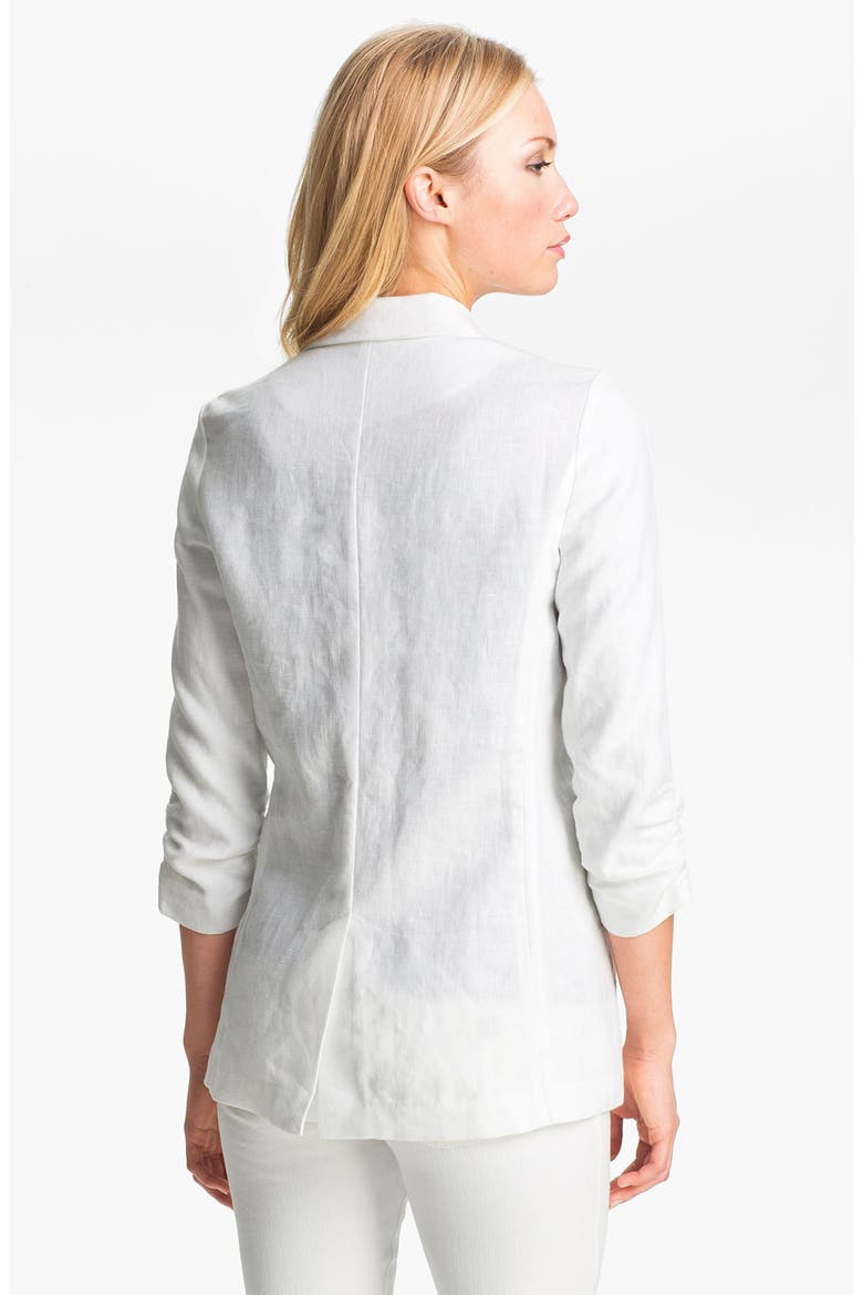 Shirred Sleeve Jacket, Alternate, color, WHITE