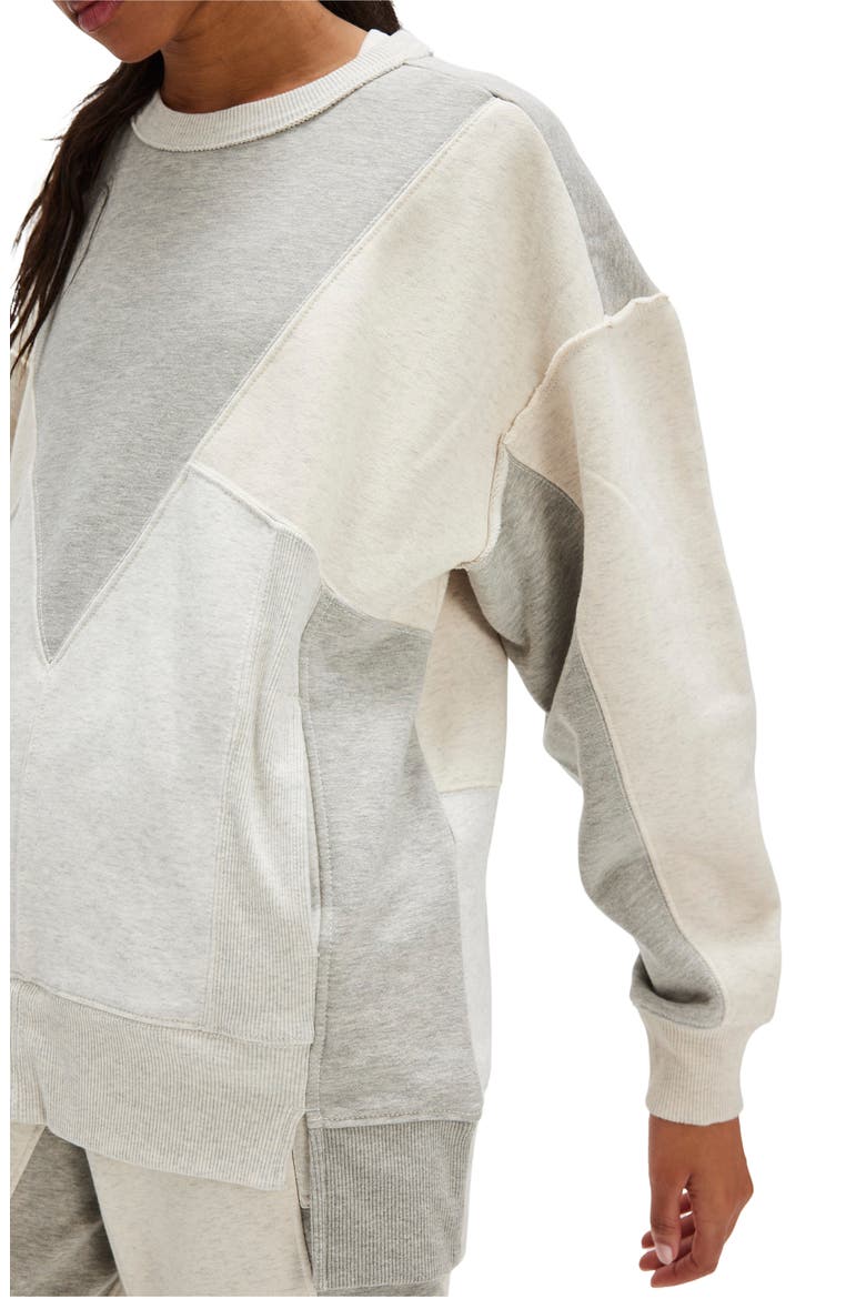 Making It High-Low Sweatshirt, Alternate, color, HEATHER GREY COMBO