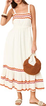 Friends Like These Rickrack Trim Maxi Sundress