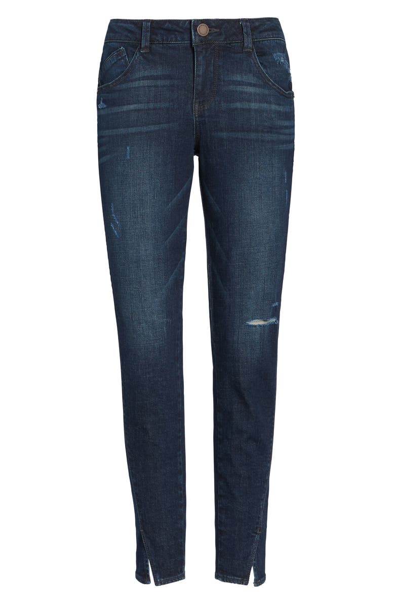 Wit & Wisdom TWISTED SEAM ANKLE SKIMMER JEANS, Alternate, color,