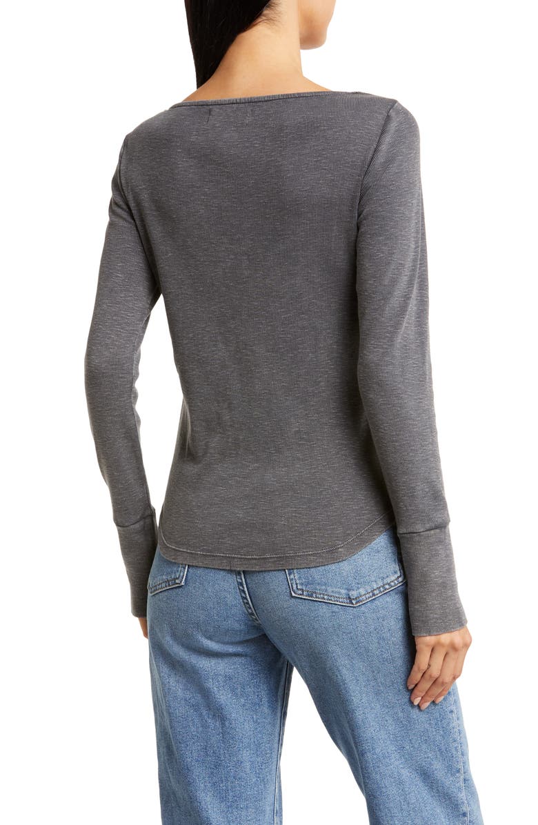 Lucky Brand Lace Trim Rib Henley, Alternate, color, 