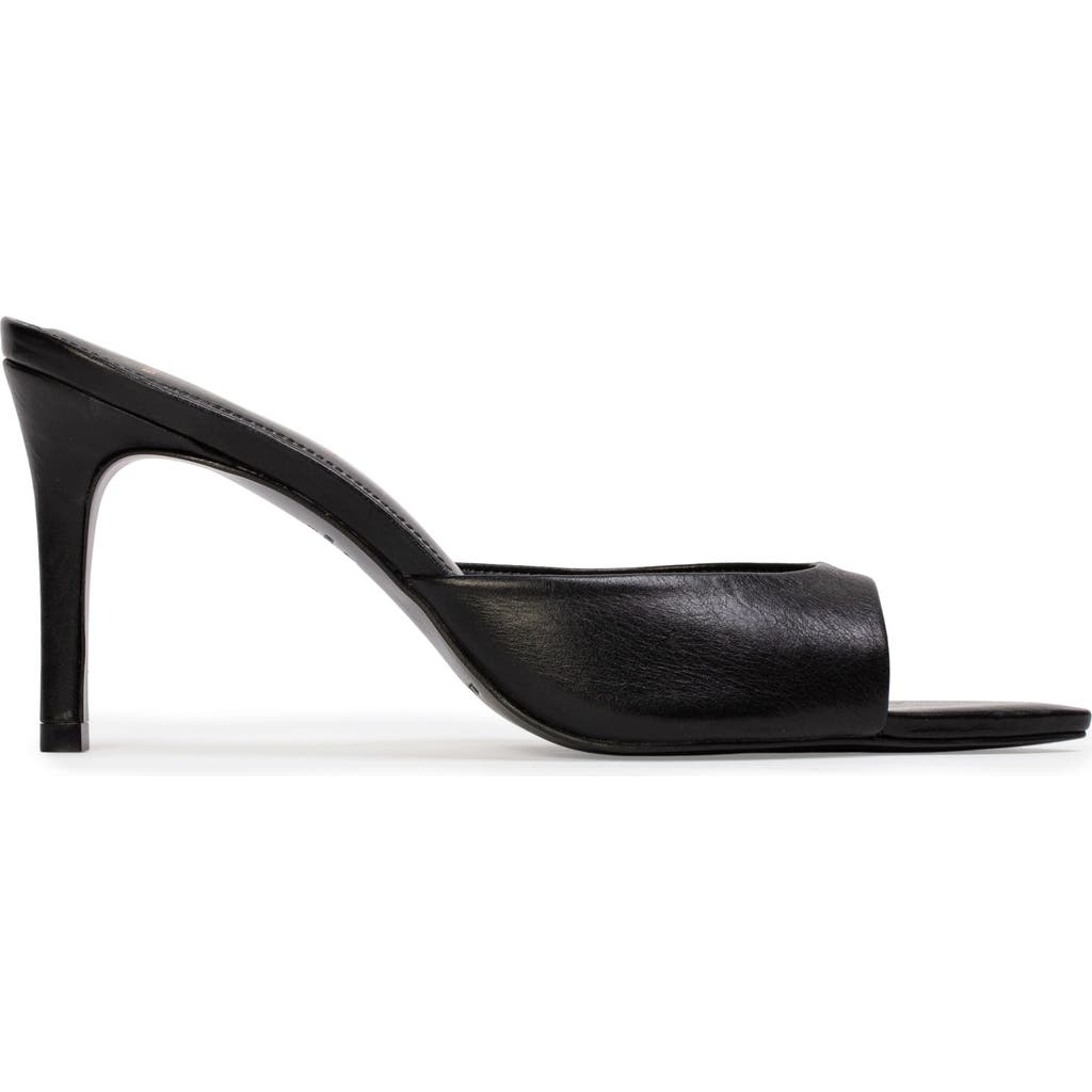 Black Suede Studio Brea 80 Distressed Leather In Black