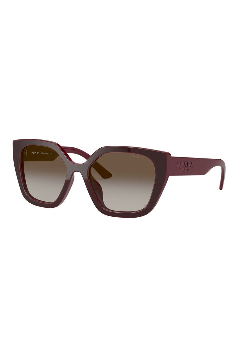 52mm Butterfly Sunglasses, Main, color, BORDEAUX