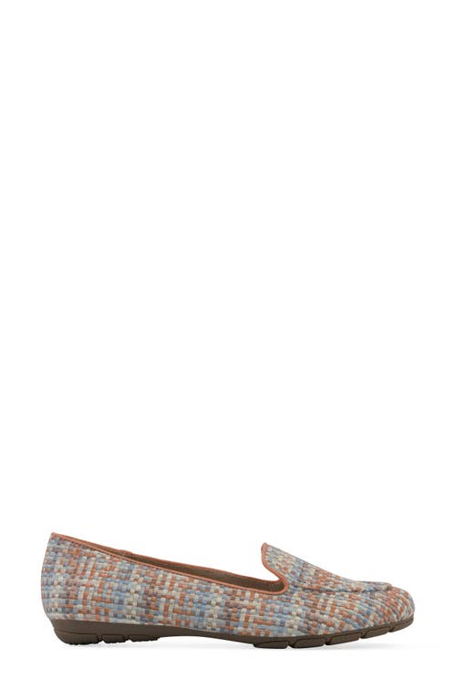 Cliffs By White Mountain Gutsy Woven Loafer In Brown Multi Raffia Pu