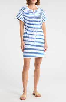 Tommy Bahama Jovanna Stripe Half Zip Dress