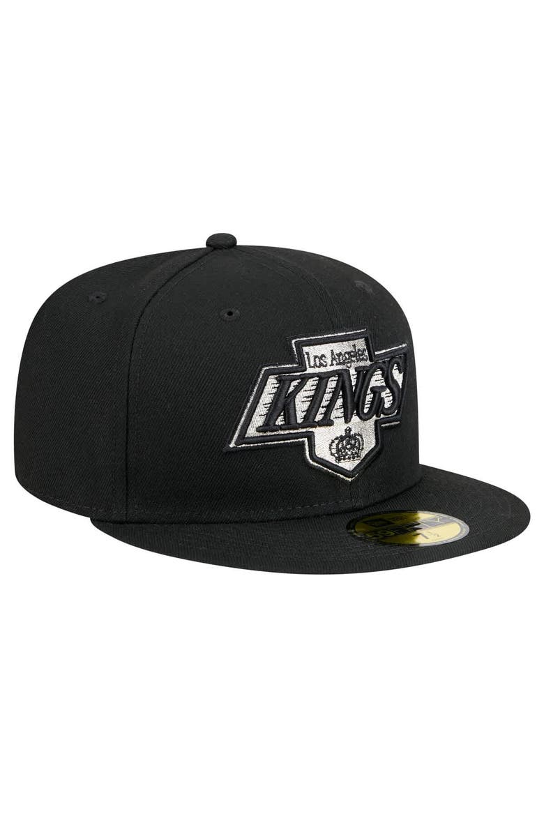 Men's New Era Black Los Angeles Kings Core 59FIFTY Fitted Hat, Alternate, color, Black