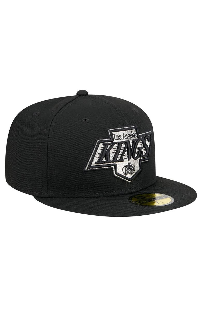 New Era Men's New Era Black Los Angeles Kings Core 59FIFTY Fitted Hat, Alternate, color, Black