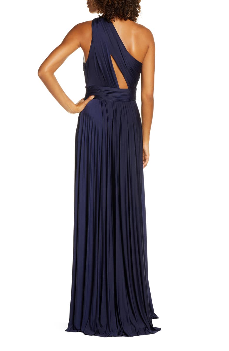 Jill Jill Stuart One-Shoulder Pleat Gown, Alternate, color,