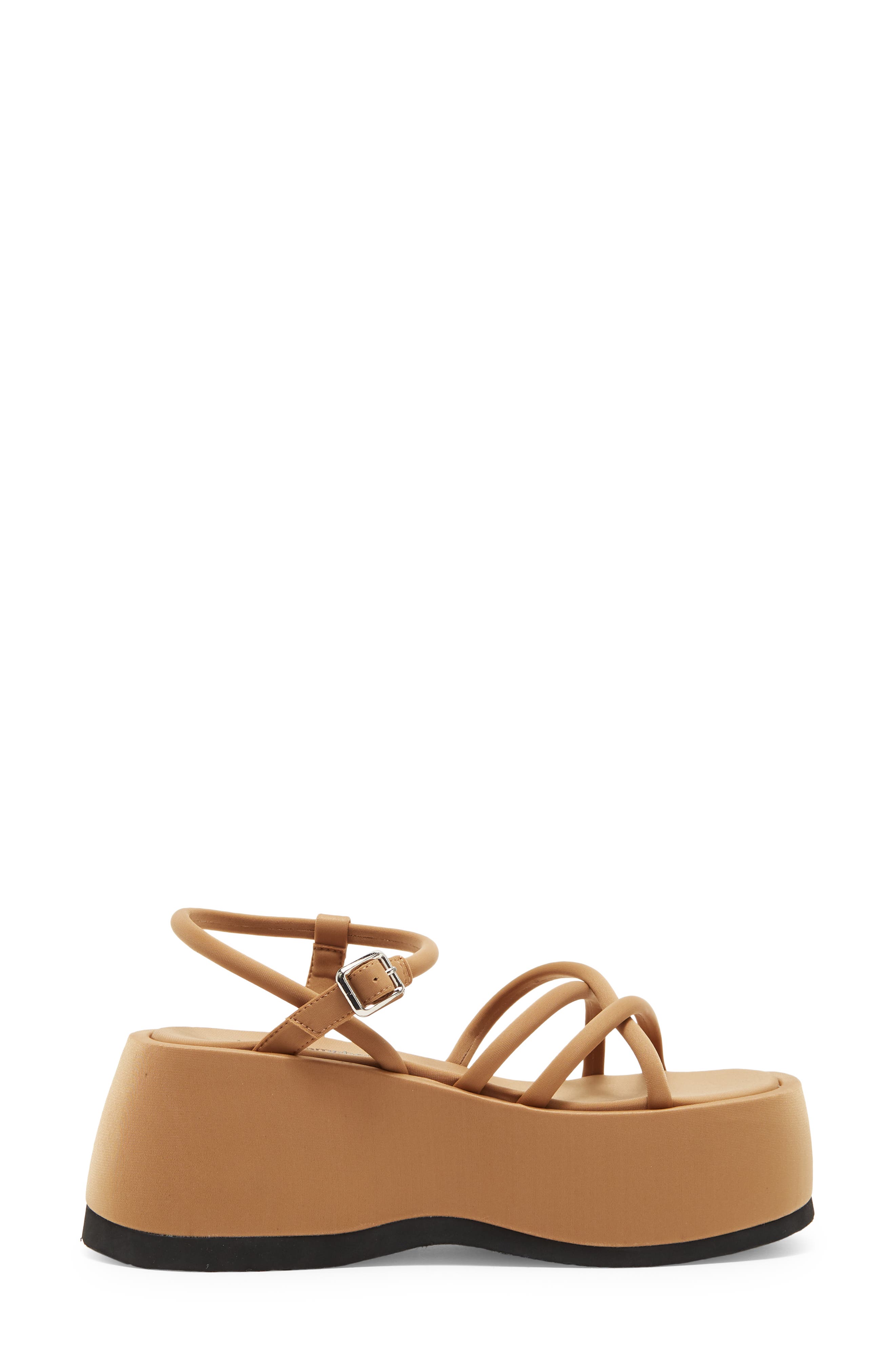Glow-Up Platform Wedge Sandal, Alternate, color, DARK NATURAL NEOPRENE