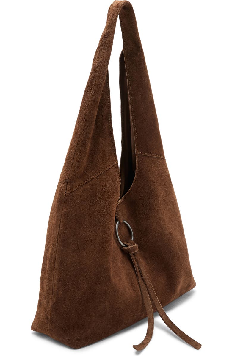 MANGO TEEN Suede Tote, Main, color, Sand